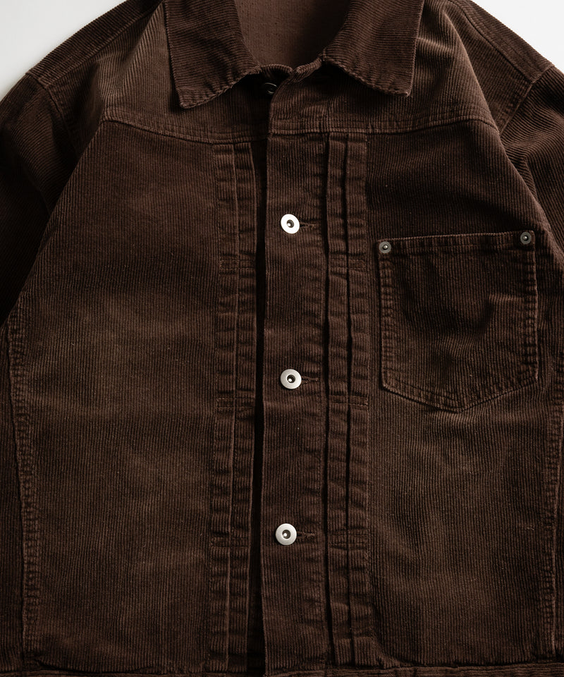 【WETTEMPT|ウィテンプト】BLEACHED CORDUROY JACKET / ブリーチコーデュロイジャケット