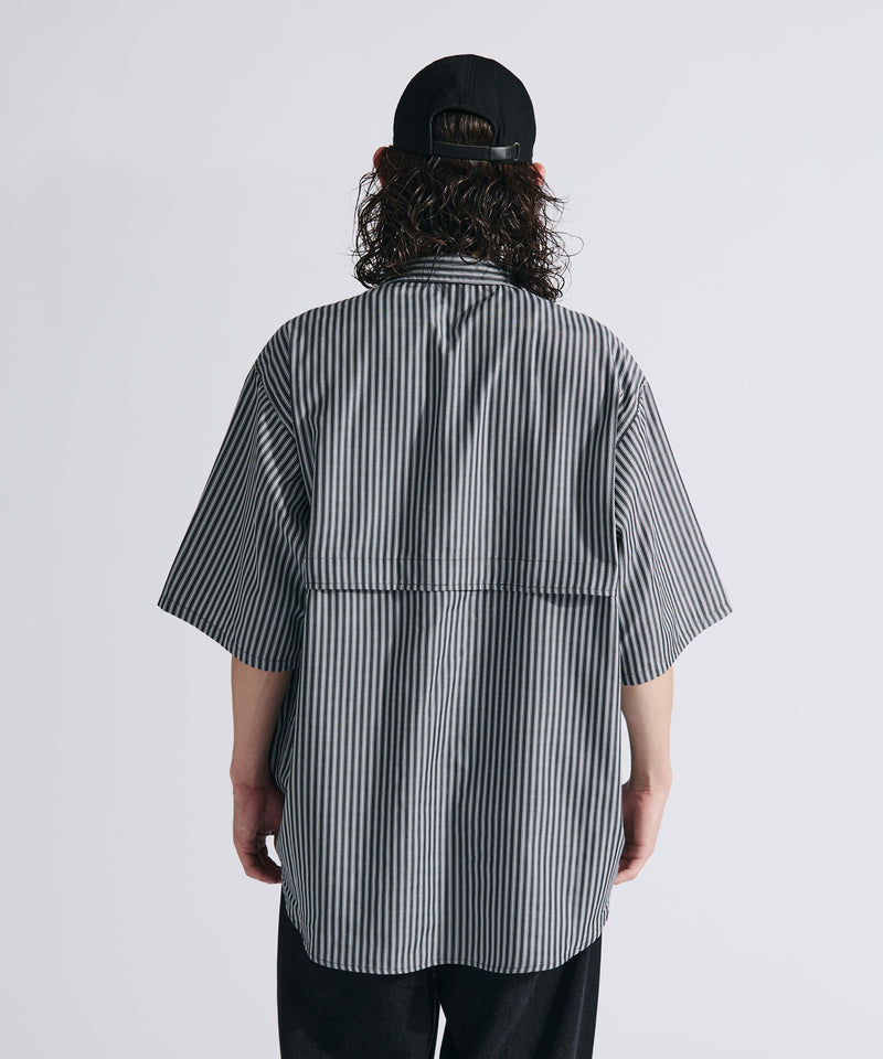 【WETTEMPT|ウィテンプト】MULTI POCKET STRIPE SHIRT / マルチポケットストライプシャツ