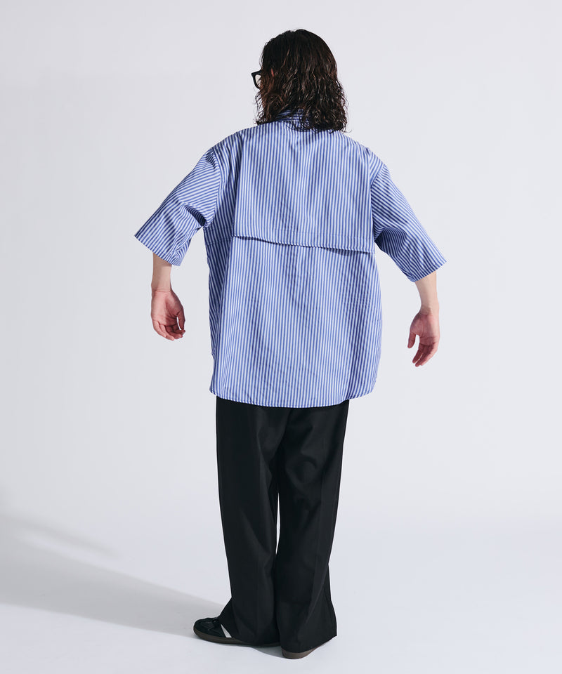 【WETTEMPT|ウィテンプト】MULTI POCKET STRIPE SHIRT / マルチポケットストライプシャツ