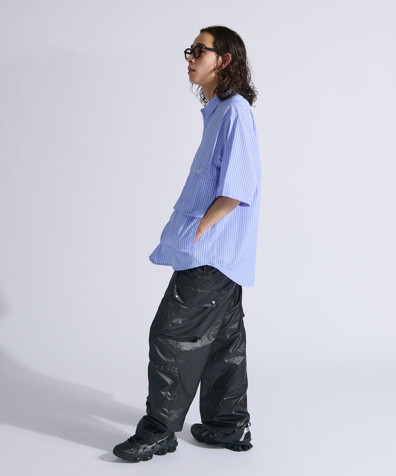 【WETTEMPT|ウィテンプト】MULTI POCKET STRIPE SHIRT / マルチポケットストライプシャツ