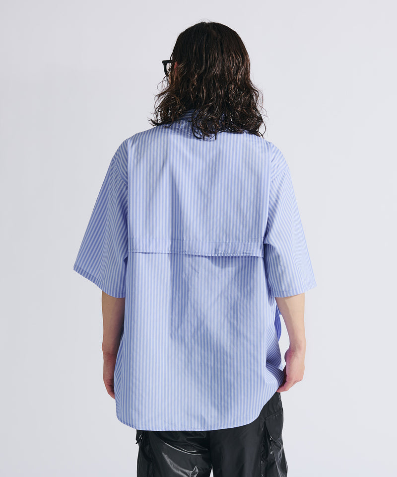 【WETTEMPT|ウィテンプト】MULTI POCKET STRIPE SHIRT / マルチポケットストライプシャツ