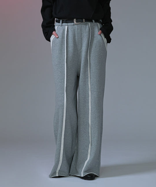 【selleglant|セレグランテ】INSIDEOUT SWEAT WIDE PANTS/インサイドアウトスウェットワイドパンツ