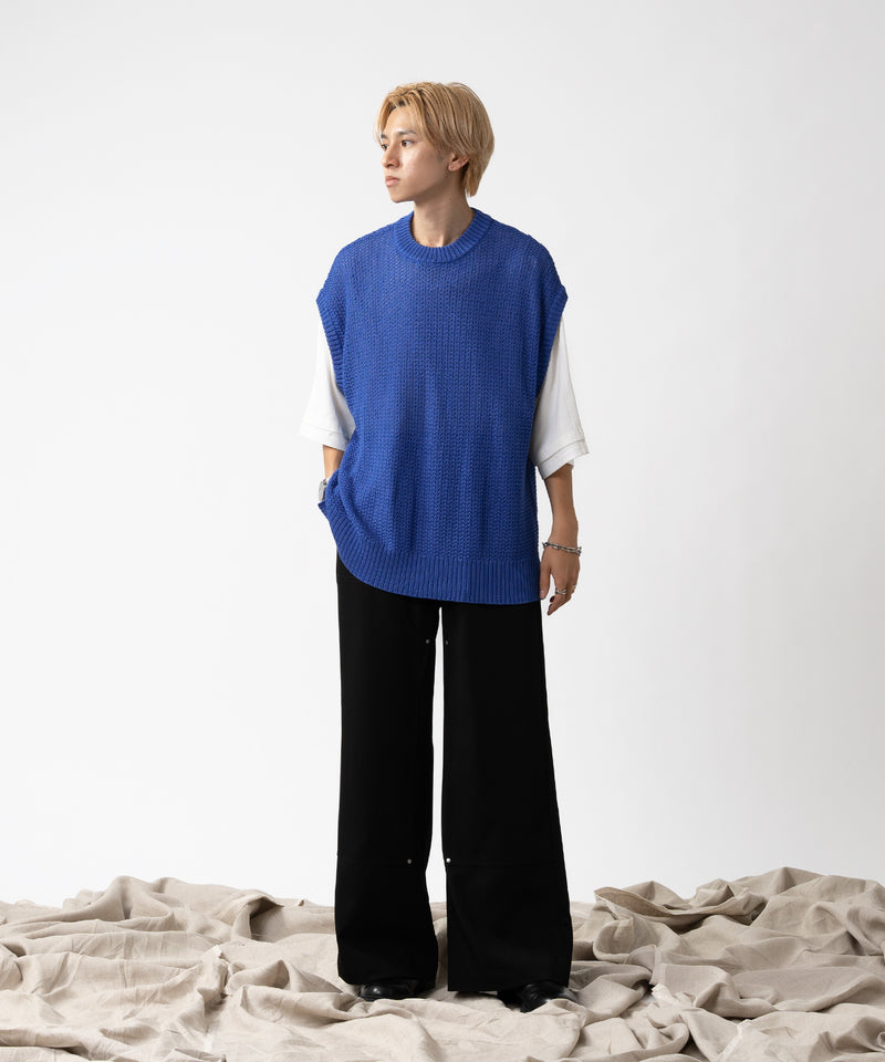 【selleglant|セレグランテ】MESH SUMMER KNIT VEST / メッシュサマーニットベスト