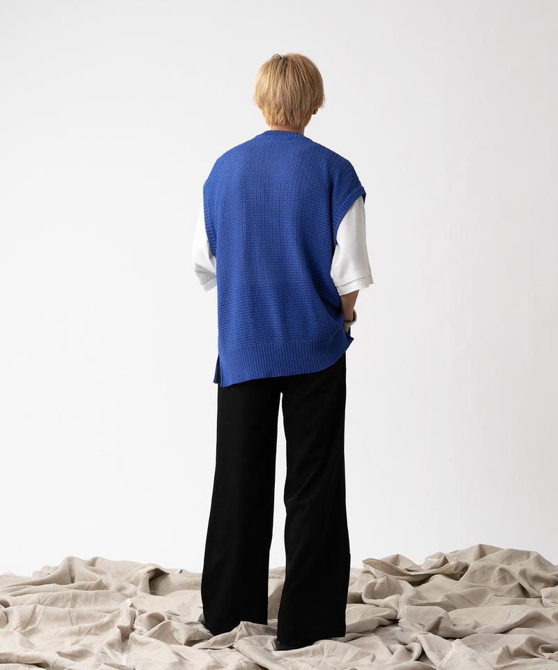 【selleglant|セレグランテ】MESH SUMMER KNIT VEST / メッシュサマーニットベスト