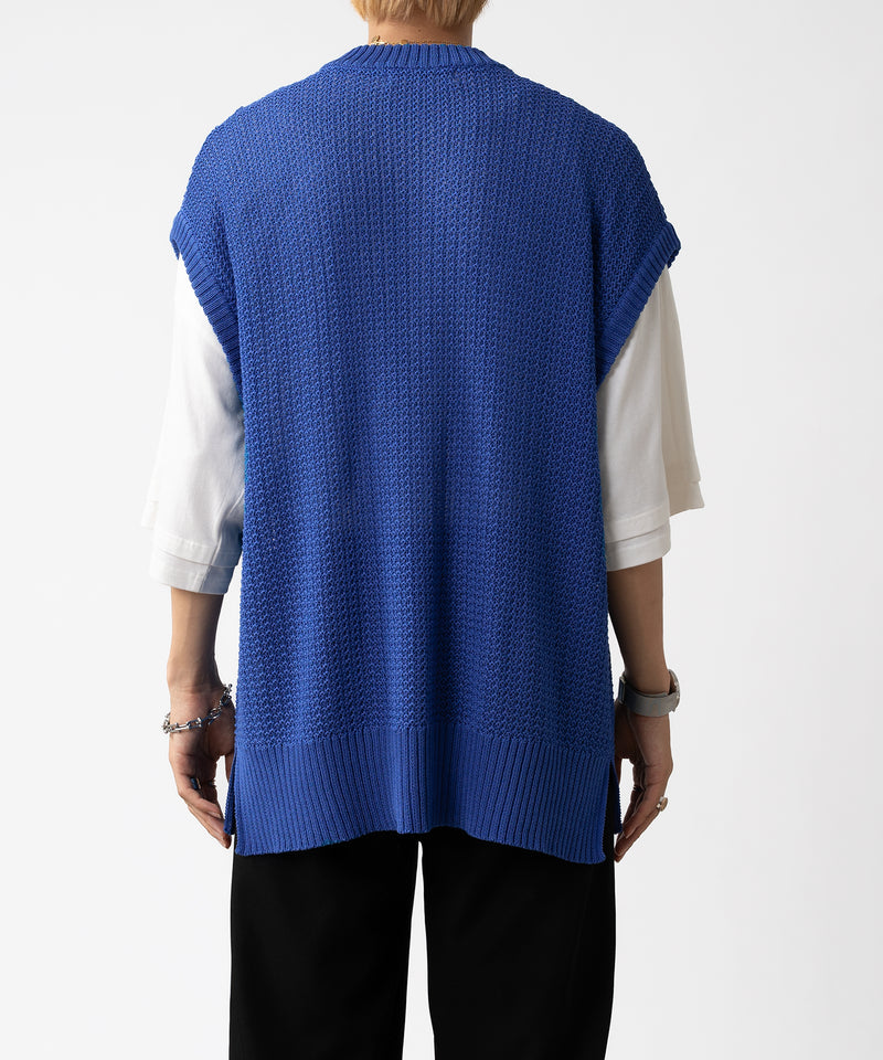 【selleglant|セレグランテ】MESH SUMMER KNIT VEST / メッシュサマーニットベスト
