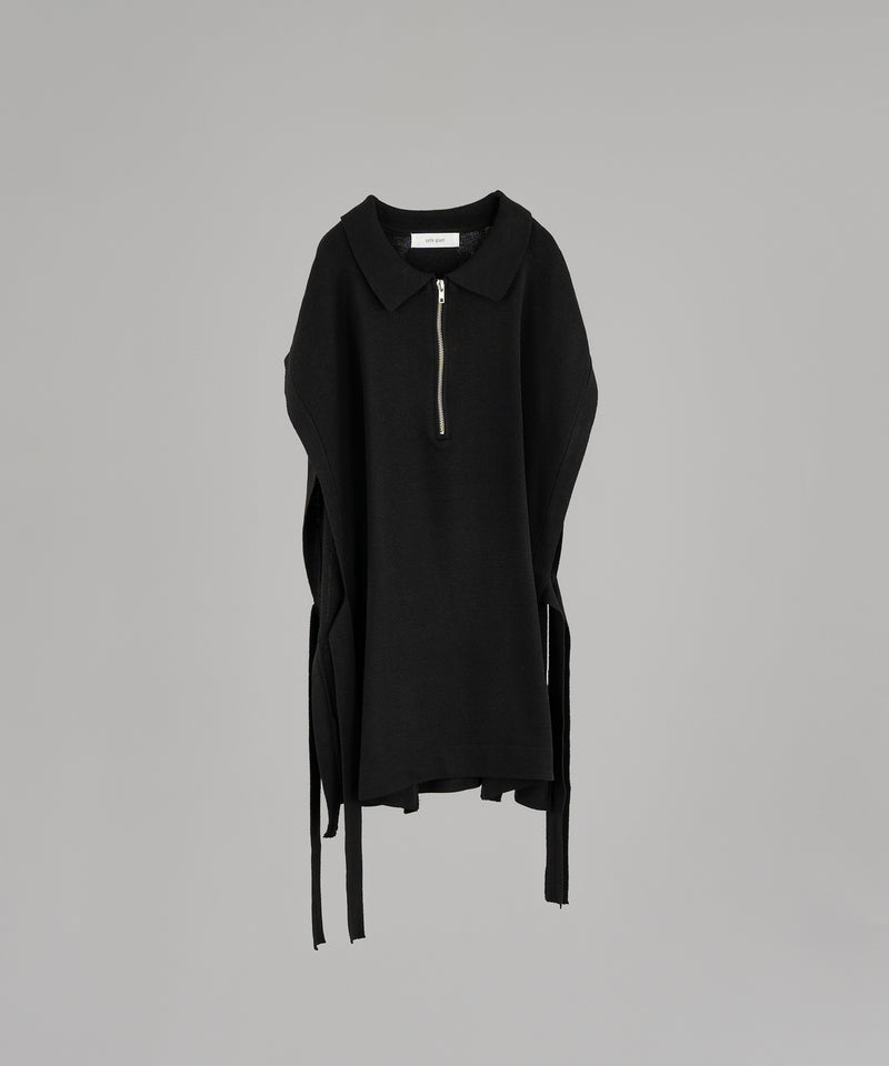 【selleglant|セレグランテ】HALFZIP OPENCORD VEST/ ハーフジップオープンコードベスト