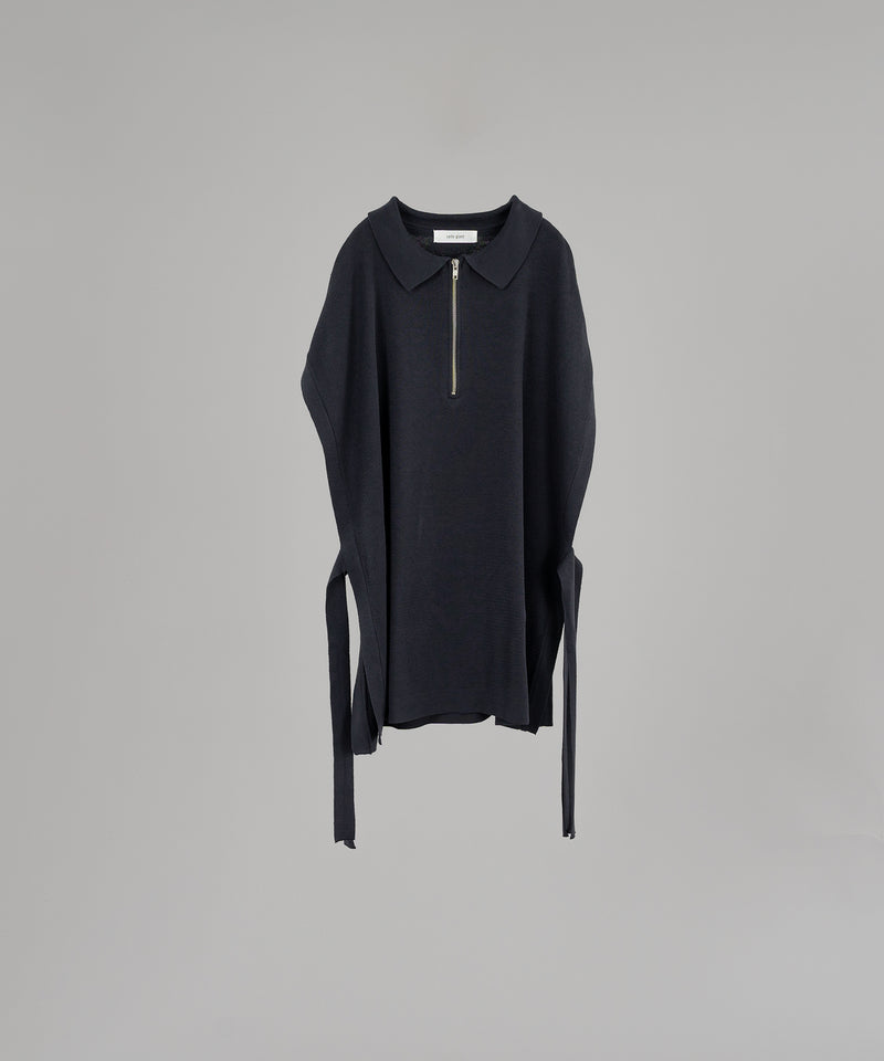 【selleglant|セレグランテ】HALFZIP OPENCORD VEST/ ハーフジップオープンコードベスト