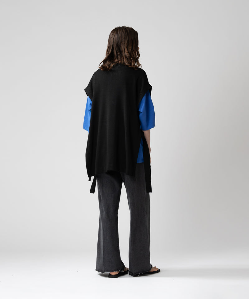 【selleglant|セレグランテ】HALFZIP OPENCORD VEST/ ハーフジップオープンコードベスト