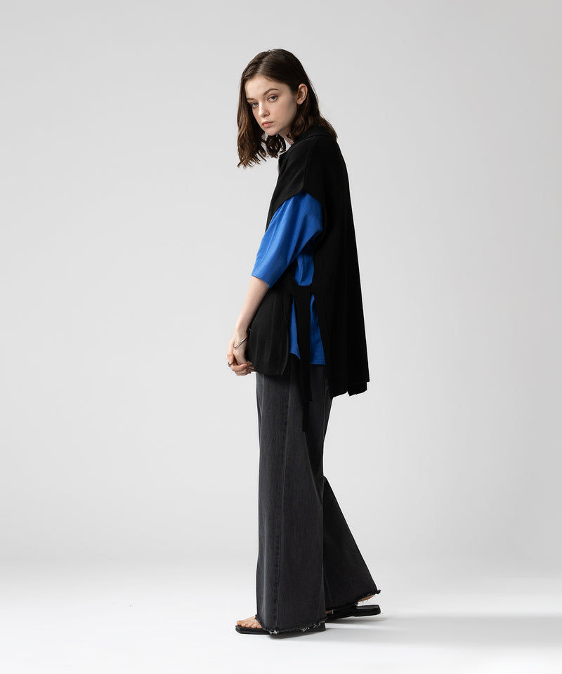 【selleglant|セレグランテ】HALFZIP OPENCORD VEST/ ハーフジップオープンコードベスト