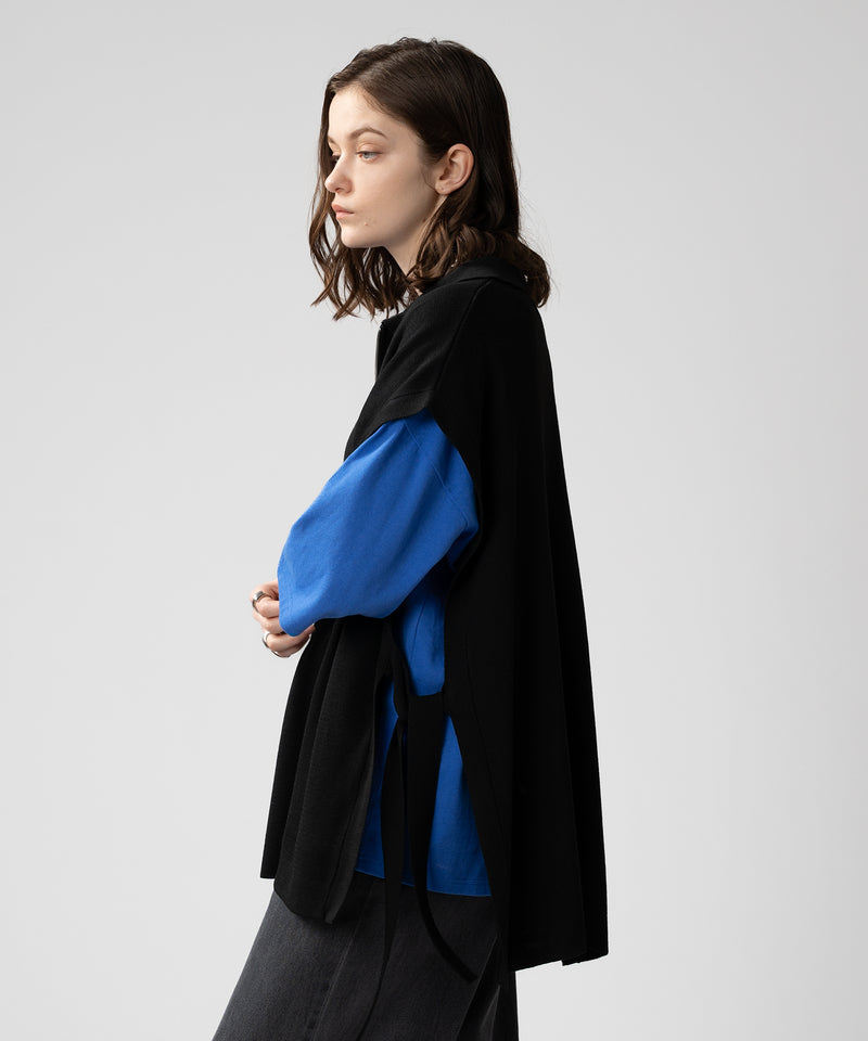 【selleglant|セレグランテ】HALFZIP OPENCORD VEST/ ハーフジップオープンコードベスト