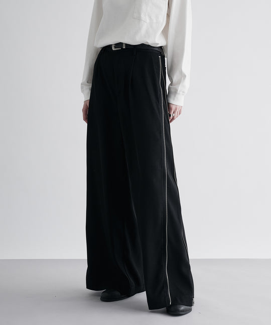 【selleglant|セレグランテ】SIDE ZIP WIDE SLACKS PANTS/サイドジップワイドスラックスパンツ