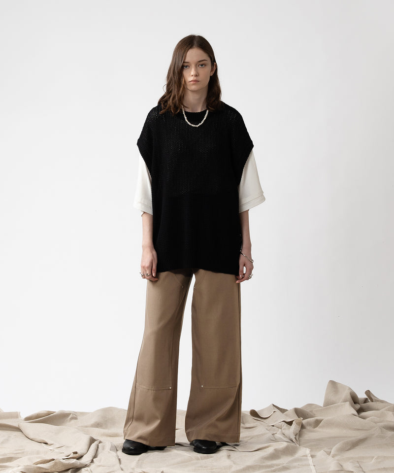 【selleglant|セレグランテ】MESH SUMMER KNIT VEST / メッシュサマーニットベスト