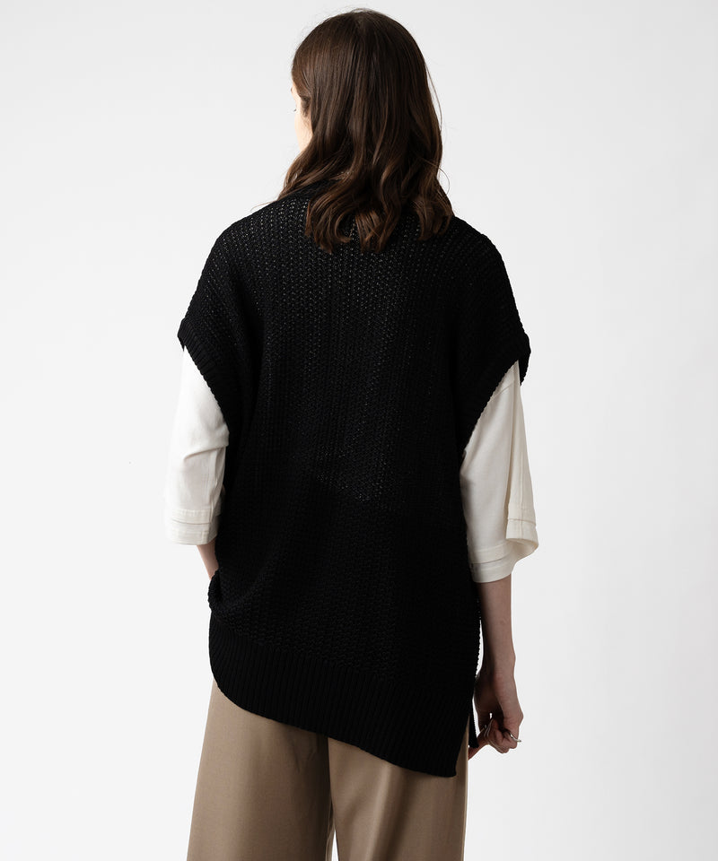 【selleglant|セレグランテ】MESH SUMMER KNIT VEST / メッシュサマーニットベスト