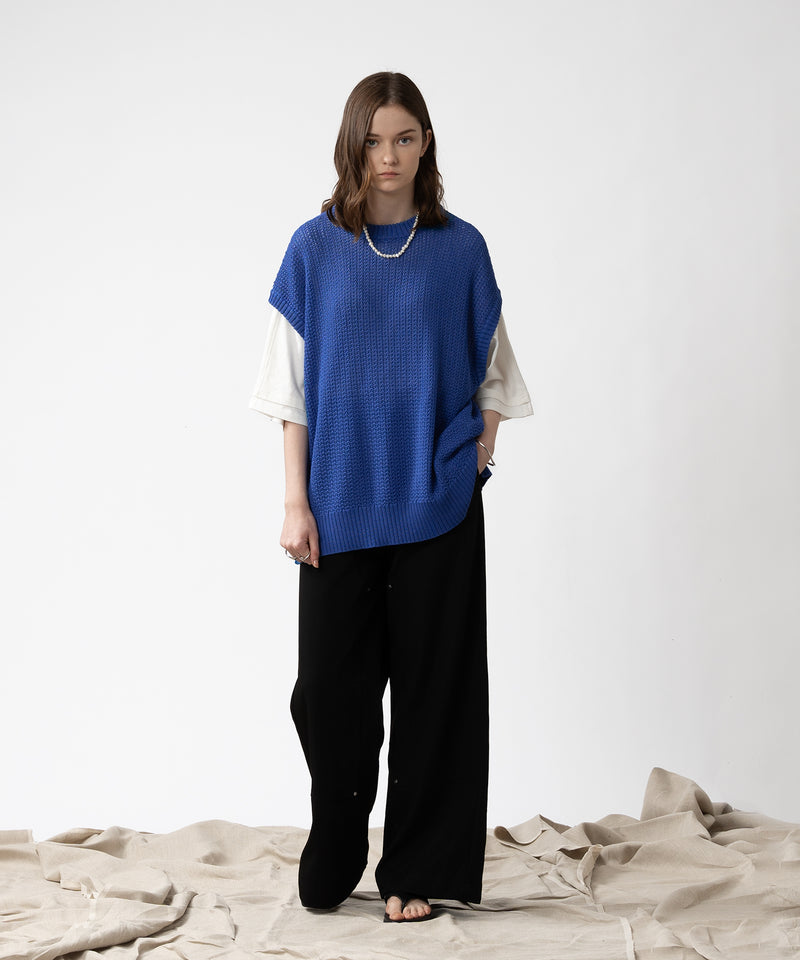 【selleglant|セレグランテ】MESH SUMMER KNIT VEST / メッシュサマーニットベスト