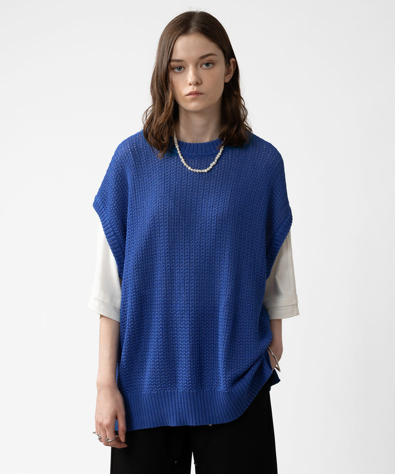 【selleglant|セレグランテ】MESH SUMMER KNIT VEST / メッシュサマーニットベスト