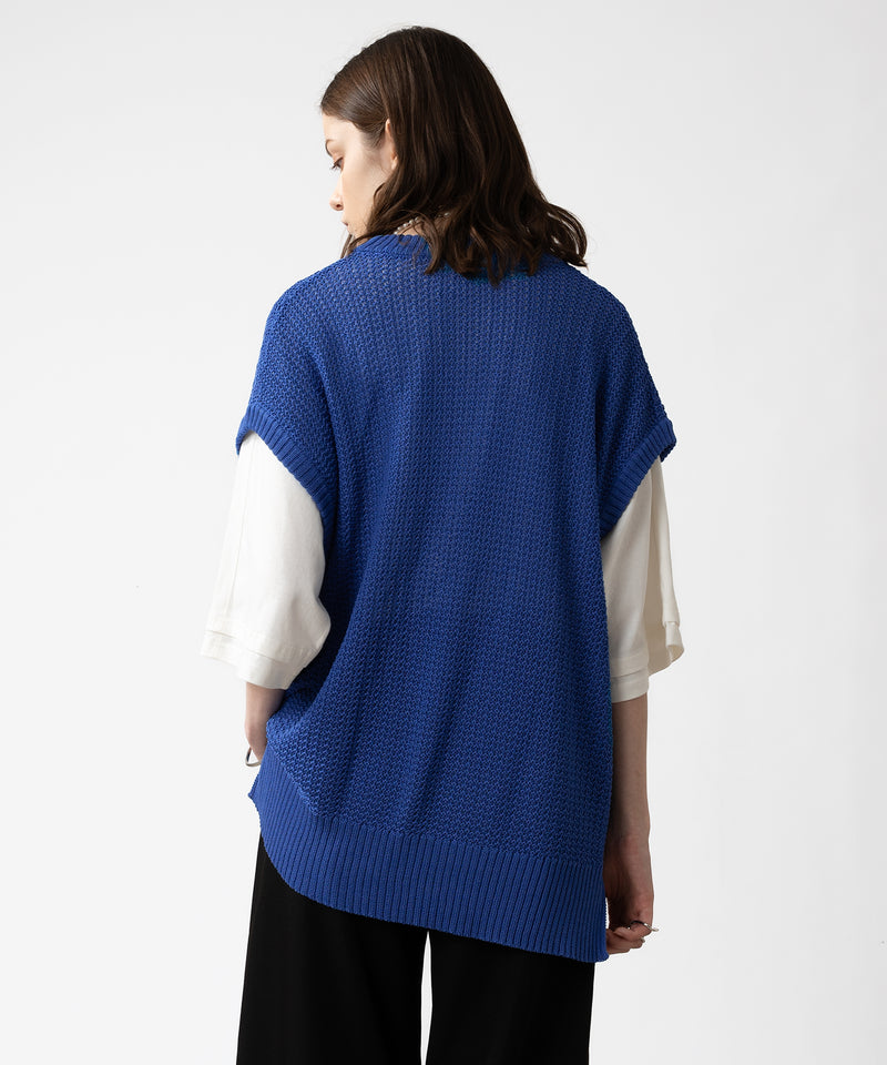 【selleglant|セレグランテ】MESH SUMMER KNIT VEST / メッシュサマーニットベスト