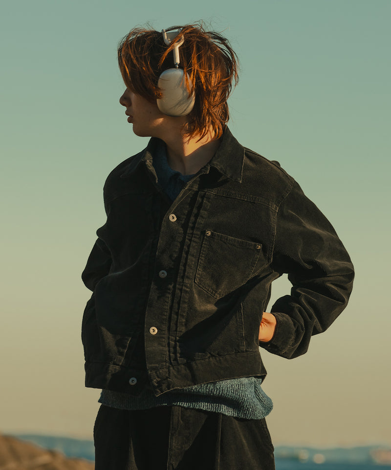 【WETTEMPT|ウィテンプト】BLEACHED CORDUROY JACKET / ブリーチコーデュロイジャケット