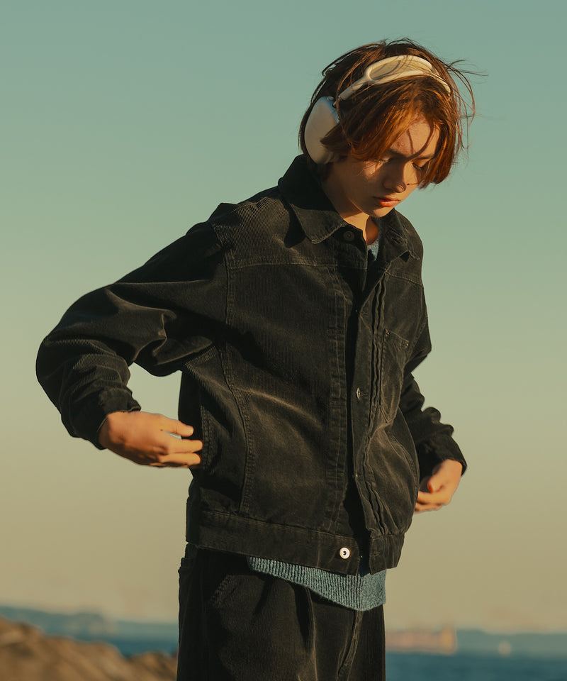 【WETTEMPT|ウィテンプト】BLEACHED CORDUROY JACKET / ブリーチコーデュロイジャケット