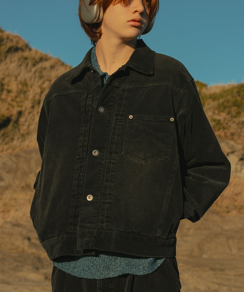 【WETTEMPT|ウィテンプト】BLEACHED CORDUROY JACKET / ブリーチコーデュロイジャケット