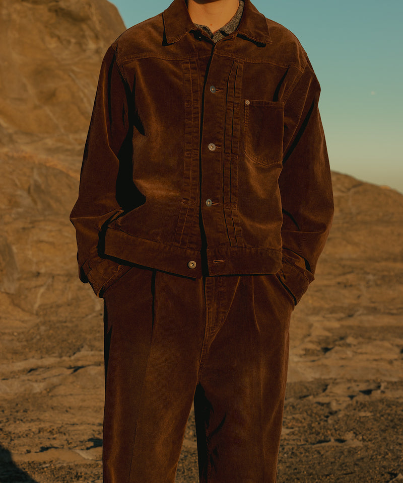 【WETTEMPT|ウィテンプト】BLEACHED CORDUROY JACKET / ブリーチコーデュロイジャケット