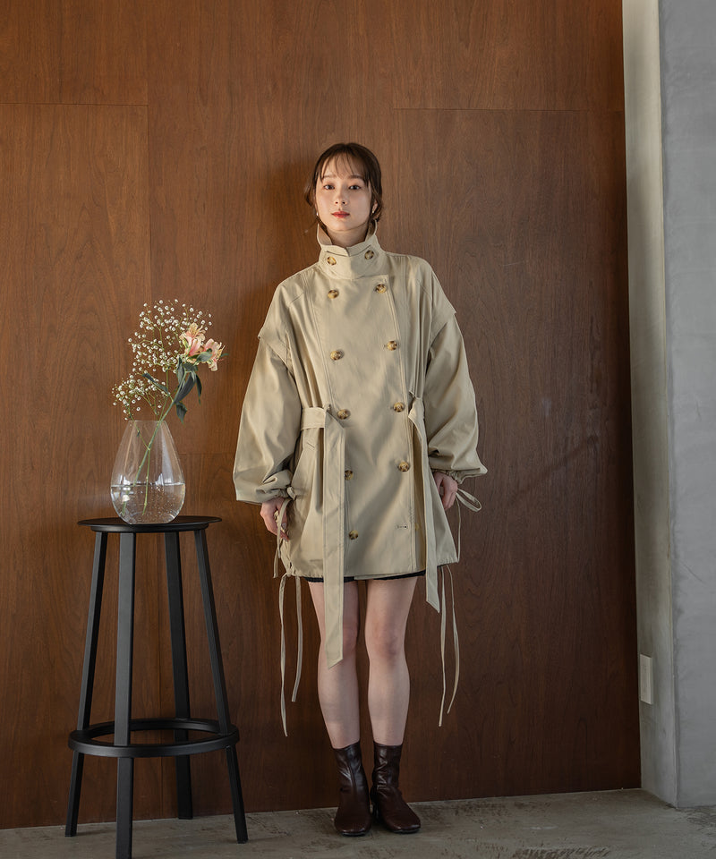 multiway short trench coat / マルチウェイショートトレンチコート