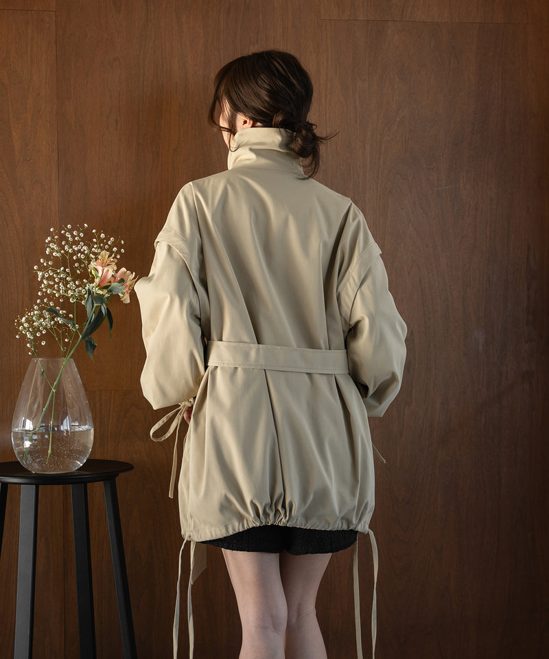 multiway short trench coat / マルチウェイショートトレンチコート