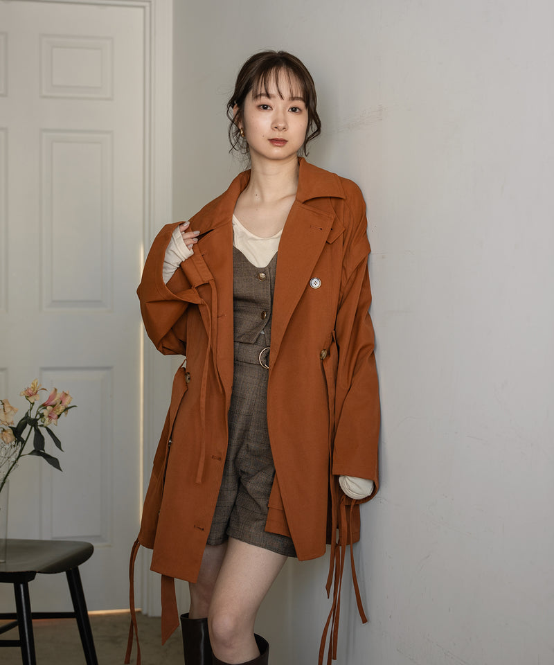 multiway short trench coat / マルチウェイショートトレンチコート