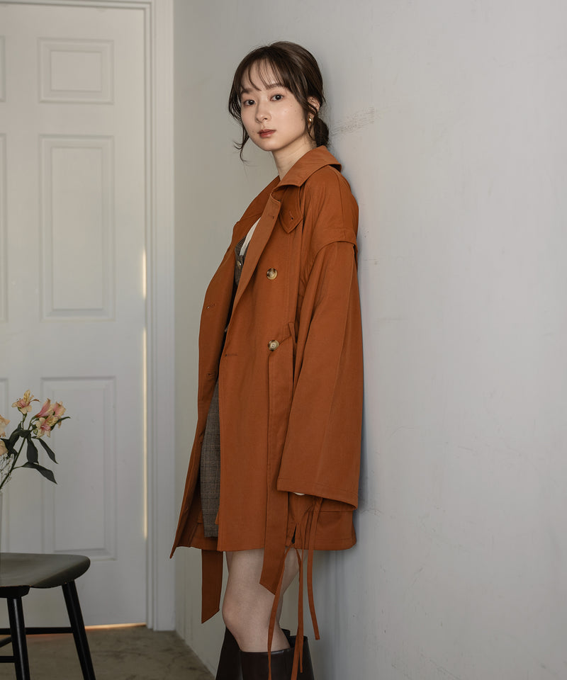 multiway short trench coat / マルチウェイショートトレンチコート