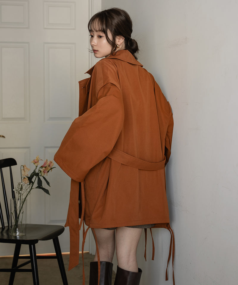 multiway short trench coat / マルチウェイショートトレンチコート