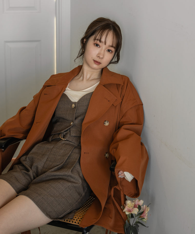 multiway short trench coat / マルチウェイショートトレンチコート