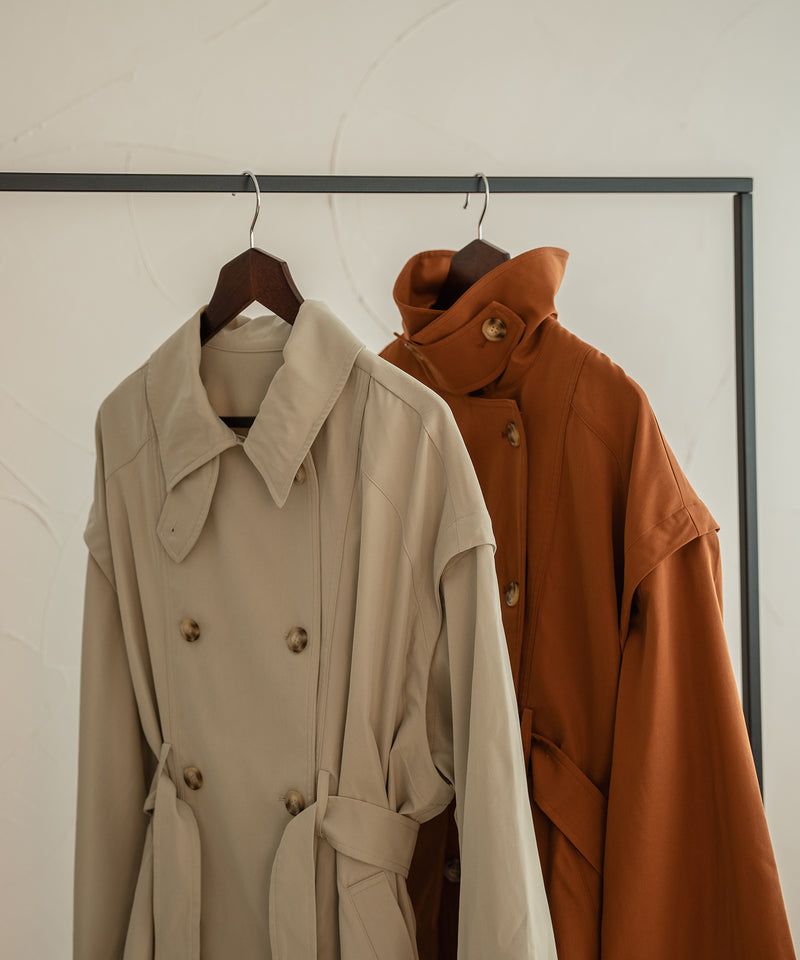 multiway short trench coat / マルチウェイショートトレンチコート