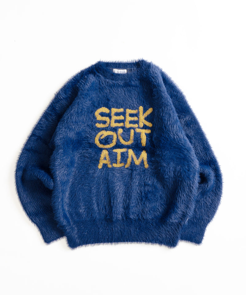 LOGO SHAGGY KNIT