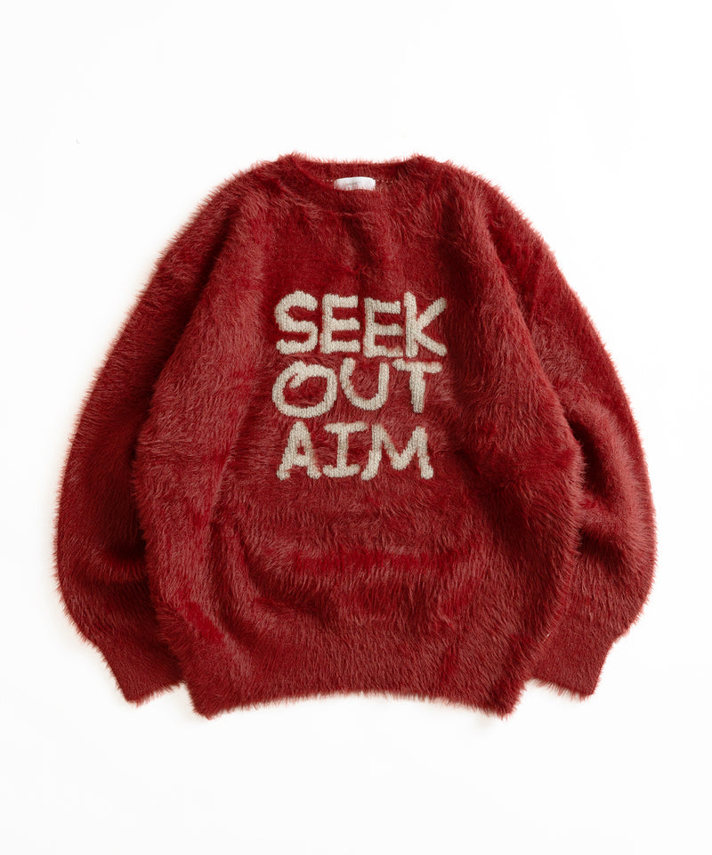 LOGO SHAGGY KNIT