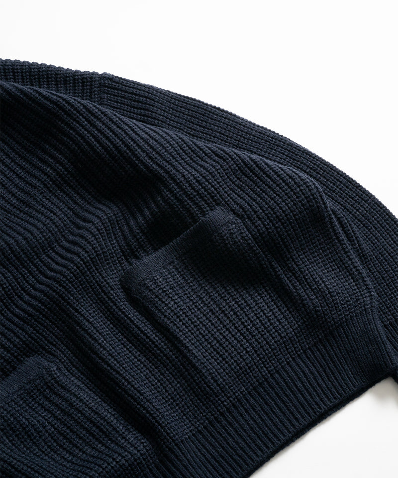 【WETTEMPT｜ウィテンプト】HENRY NECK RIB KNIT /ヘンリーネックリブニット