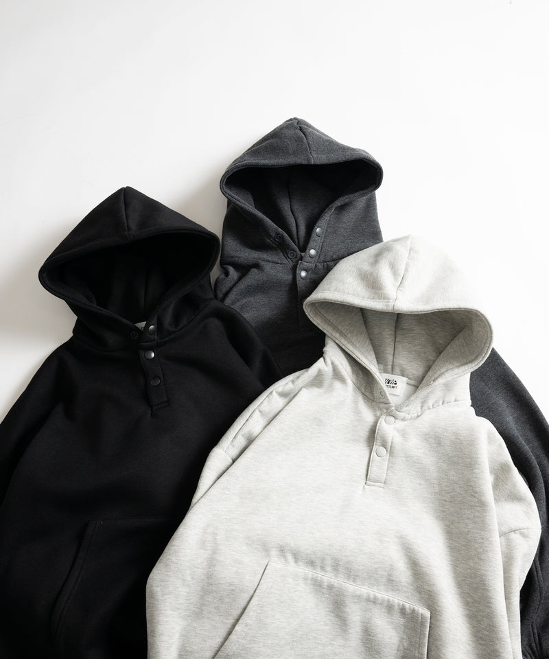 【WETTEMPT｜ウィテンプト】FLEECE LINING SNAP PARKA /裏起毛スナップパーカー