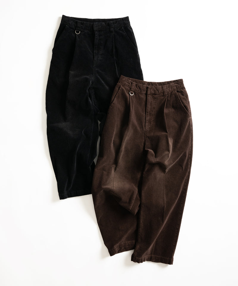 【WETTEMPT｜ウィテンプト】BLEACHED CORDUROY SLACKS / ブリーチコーデュロイスラックス