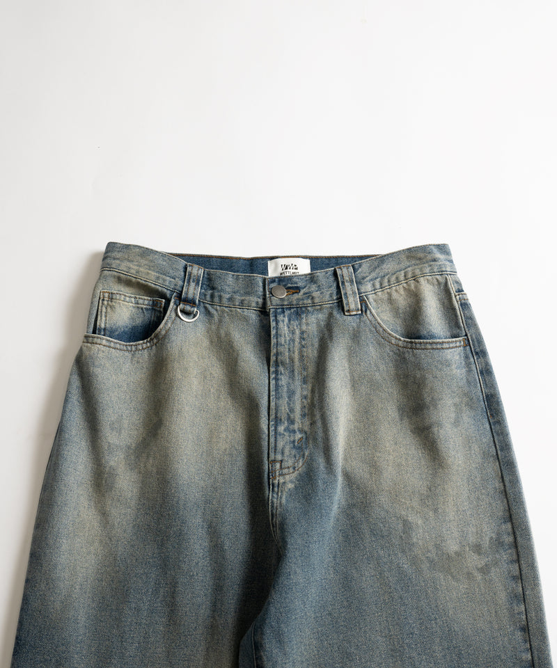 【WETTEMPT｜ウィテンプト】　GRADATION BLAST WIDE DENIM PANTS /グラデーションブラストワイドデニムパンツ