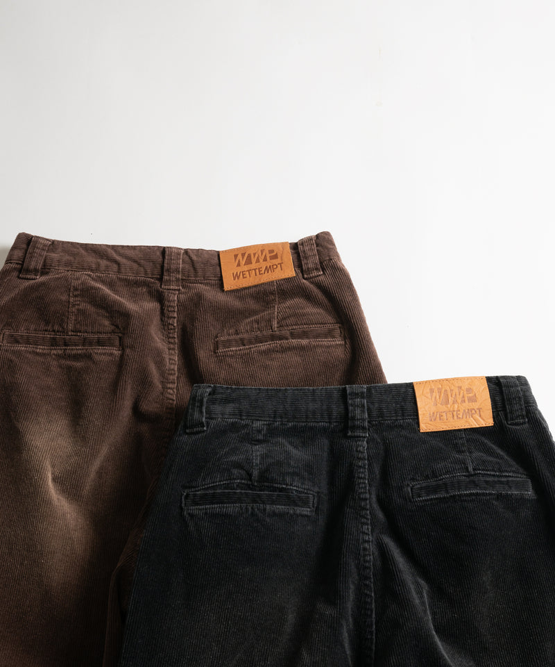 【WETTEMPT｜ウィテンプト】BLEACHED CORDUROY SLACKS / ブリーチコーデュロイスラックス