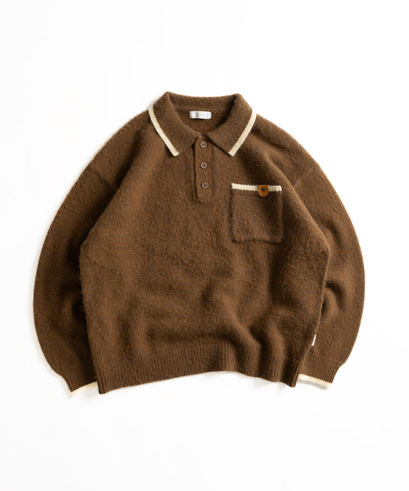 BRUSHED COLOR KNIT POLO