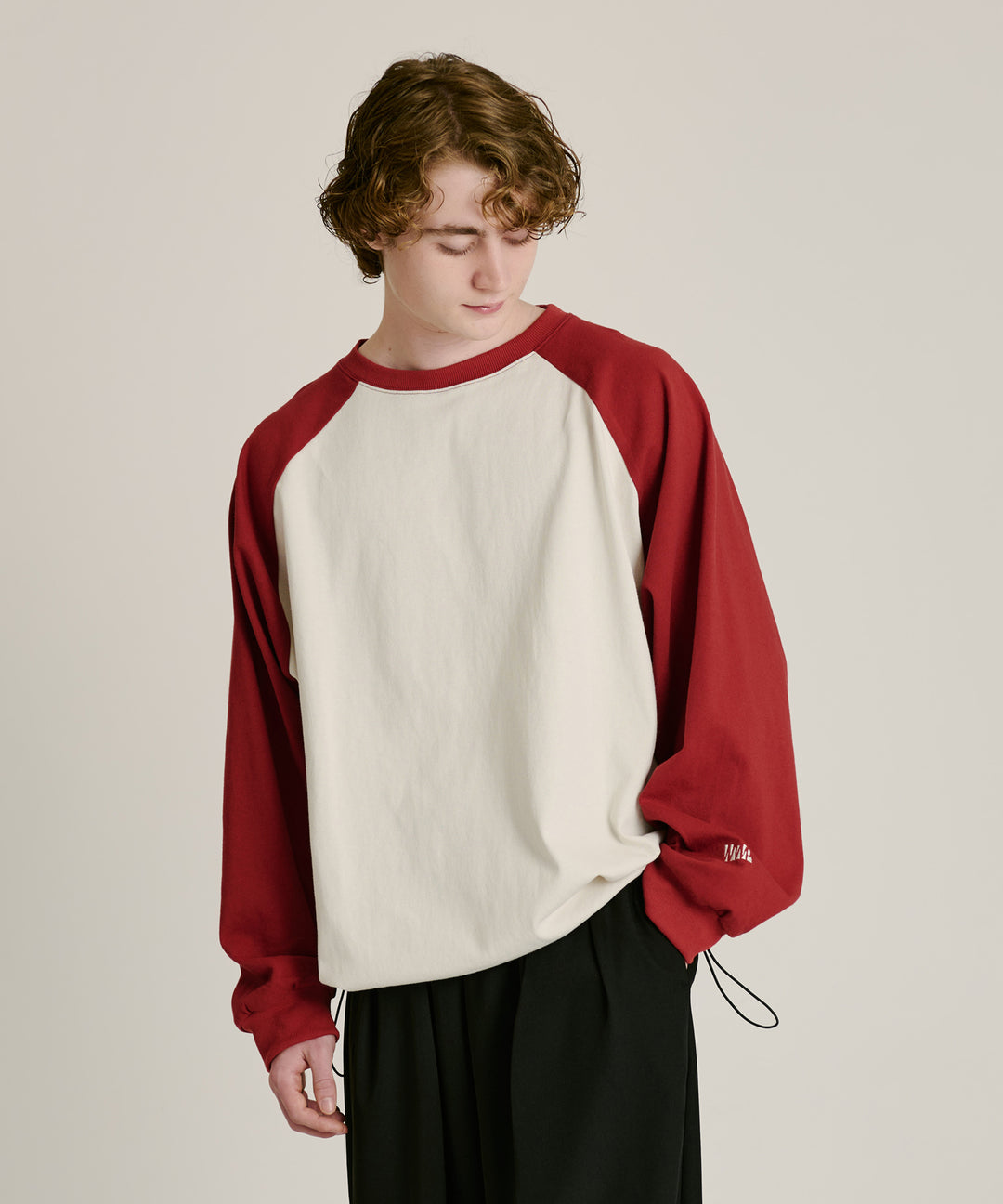 WETTEMPT｜ウィテンプト】DRAW CORD RAGLAN LONG TEE / ドロー