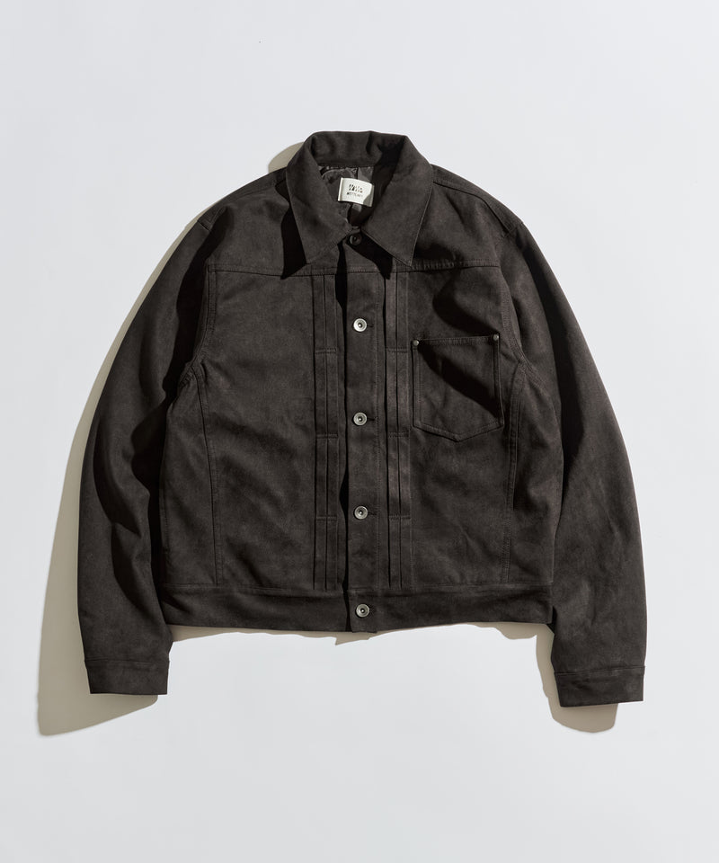 WETTEMPT｜ウィテンプト】FAUX SUEDE TRUCKER JACKET / フェイク