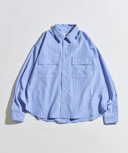 【WETTEMPT｜ウィテンプト】DOUBLE POCKET STRIPE SHIRT / ダブルポケットストライプシャツ