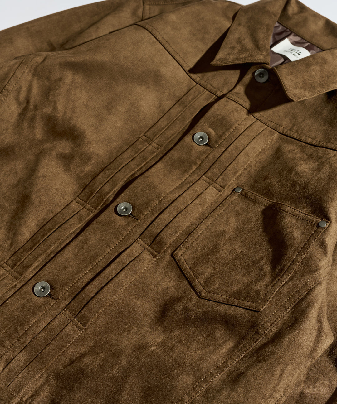 WETTEMPT｜ウィテンプト】FAUX SUEDE TRUCKER JACKET / フェイク