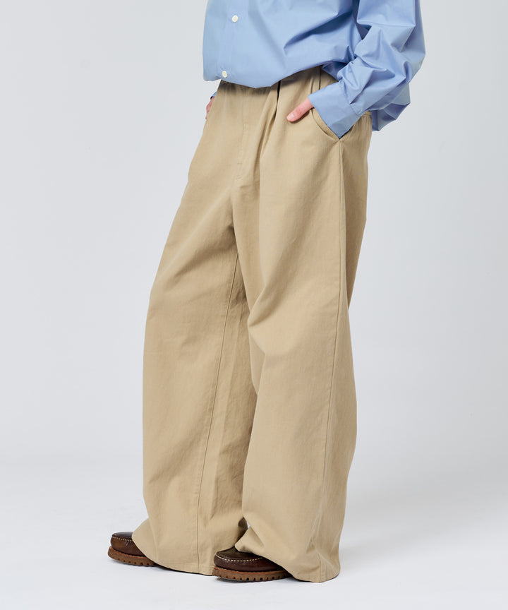 WETTEMPT｜ウィテンプト】 1 TUCK CHINO SLACKS / ワンタックチノ