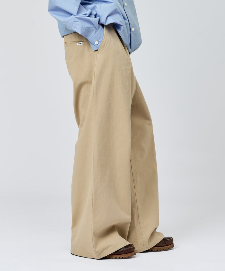 WETTEMPT｜ウィテンプト】 1 TUCK CHINO SLACKS / ワンタックチノ