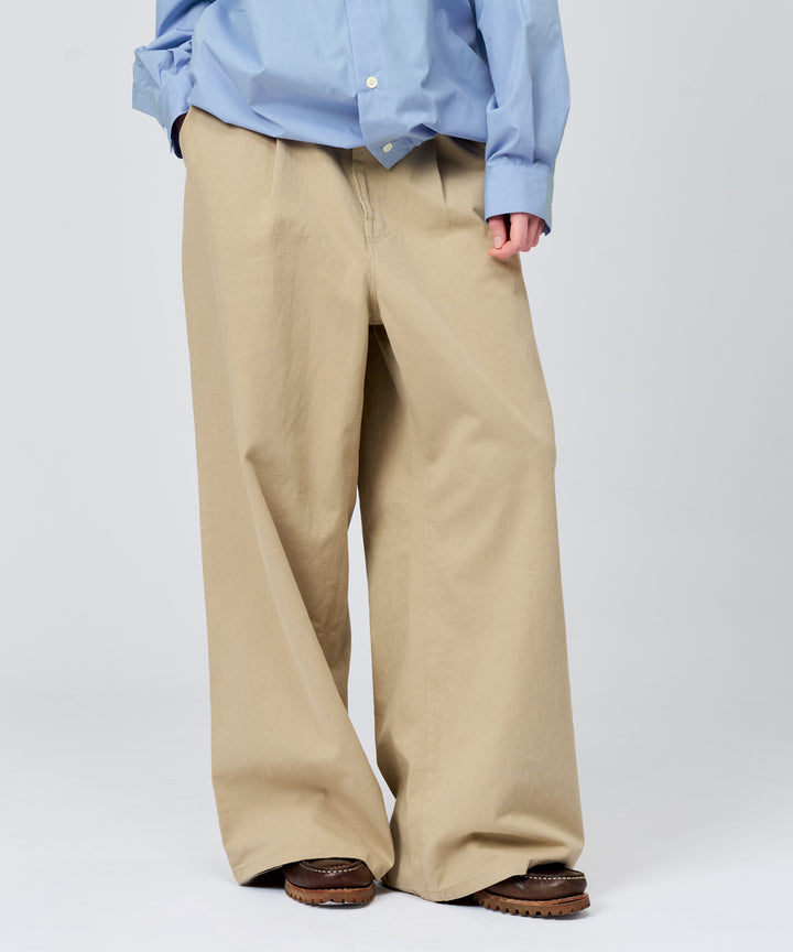 WETTEMPT｜ウィテンプト】 1 TUCK CHINO SLACKS / ワンタックチノ
