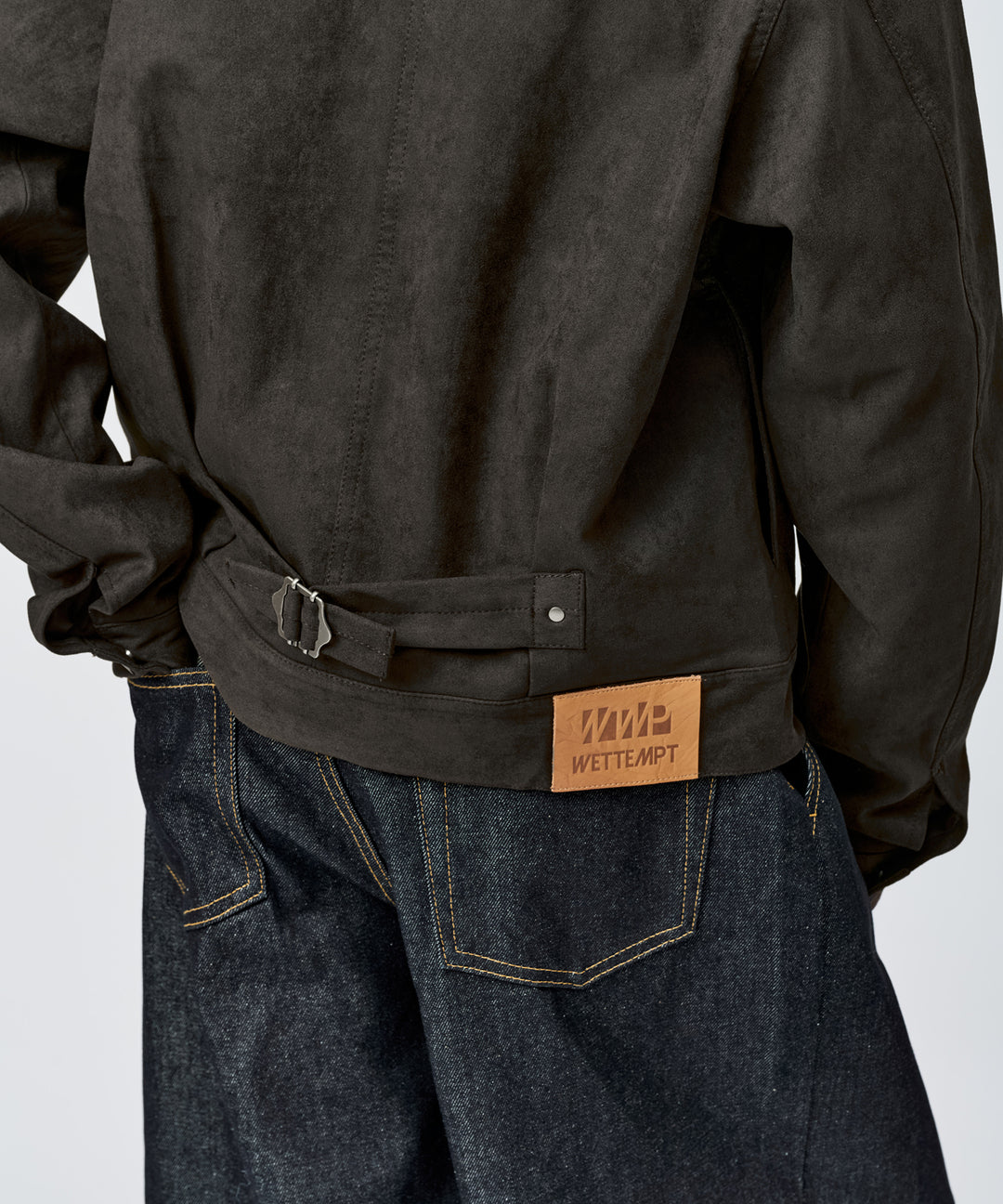 WETTEMPT｜ウィテンプト】FAUX SUEDE TRUCKER JACKET / フェイク