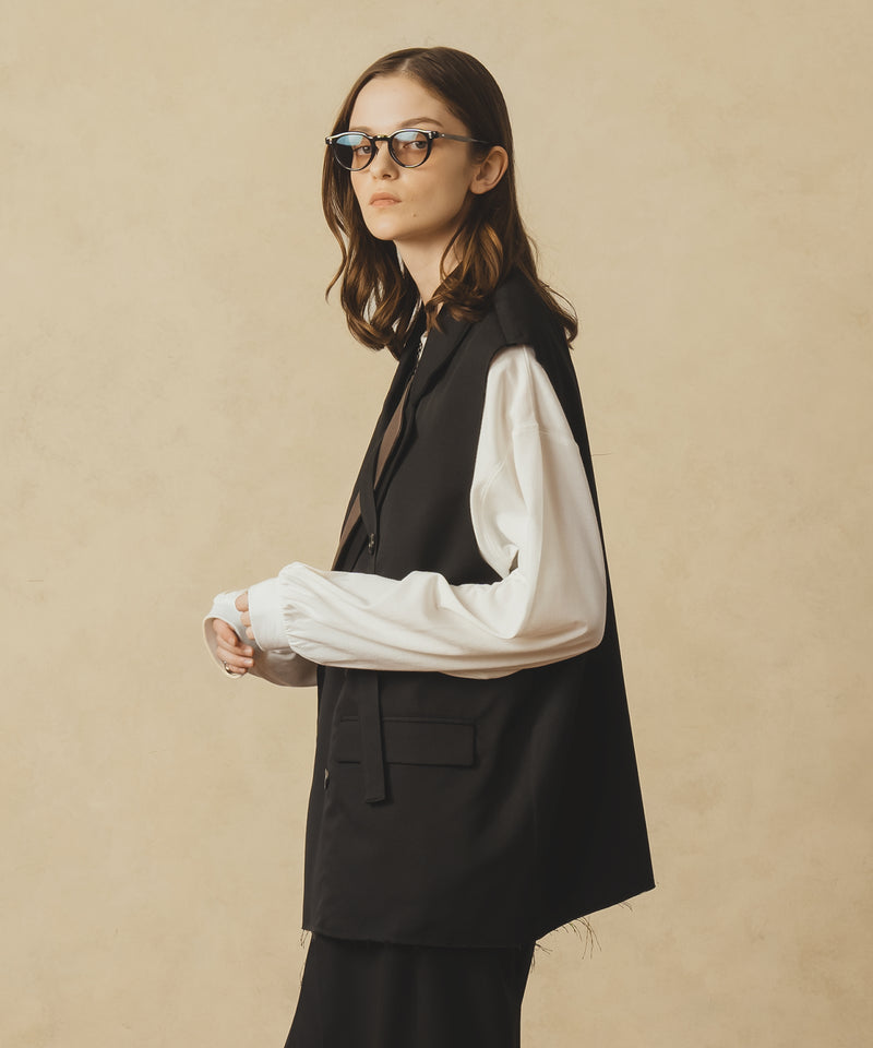 TAILORED DOUBLE GILET VEST/テーラードダブルジレベスト