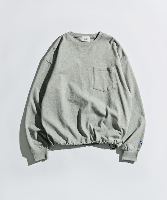 【WETTEMPT｜ウィテンプト】BASIC DRAWSTRING L/S TEE / ベーシックドローコードロンT