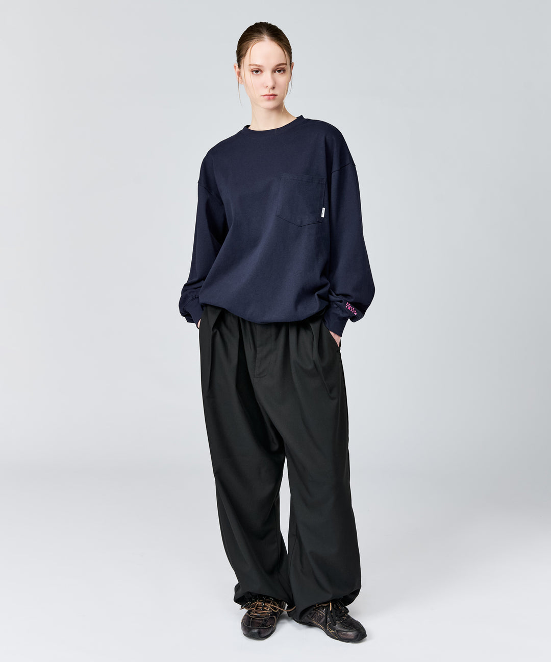WETTEMPT｜ウィテンプト】BASIC DRAWSTRING L/S TEE / ベーシック